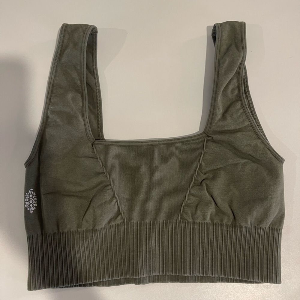 Free People Green Sports Bra